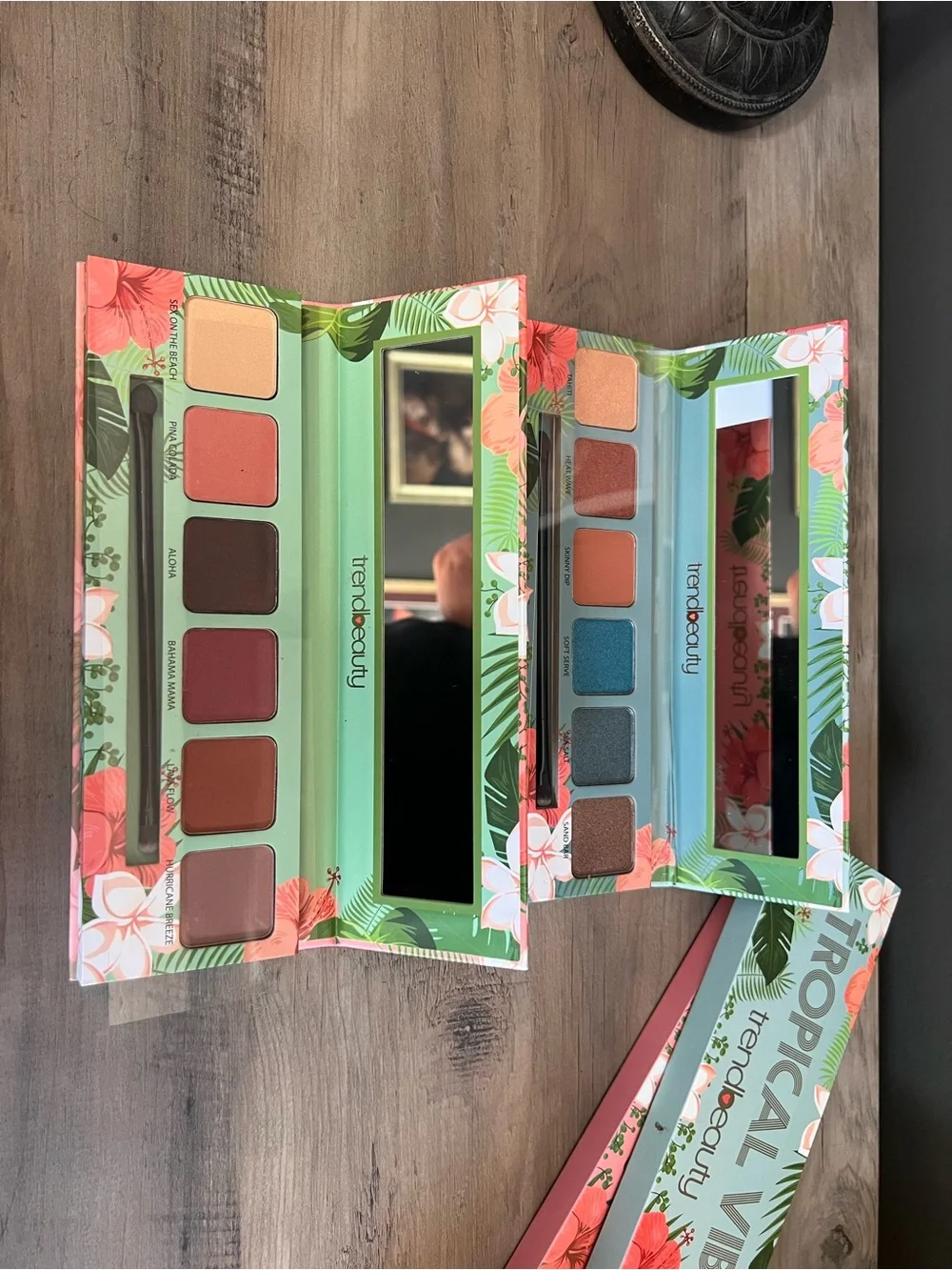 Lot of 2 TrendBeauty Eyeshadow Palettes Tropical Vibes vol. 1 & vol. 2